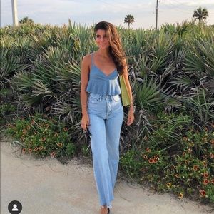 Denim Forum Farrah Wide Leg Jean 25